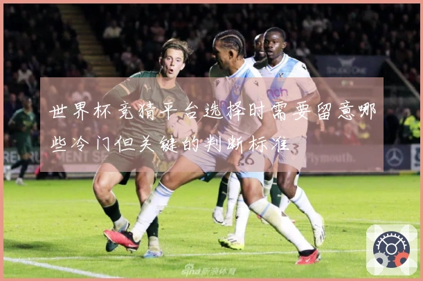 世界杯竞猜平台选择时需要留意哪些冷门但关键的判断标准
